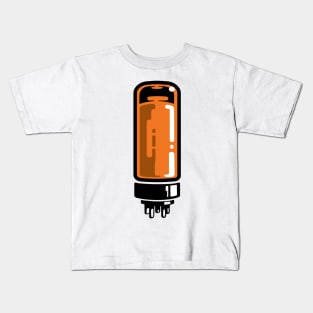 Vintage vacuum tube illustration Kids T-Shirt